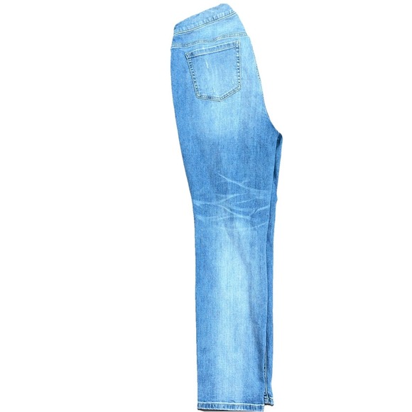 Torrid Boyfriend Straight Jeans 14 Regular Vintage Stretch Distressed Light Wash - Picture 10 of 10